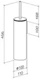 DORNBRACHT Toiletten-Bürstengarnitur , Wandmodell SERIENSPEZIFISCH 83910979 Chrom, 83910979-00 Galeriebild 3